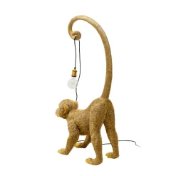 KARE gulvlampe Monkey Dance, guldfarvet, 120 cm, E27