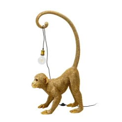 KARE gulvlampe Monkey Dance, guldfarvet, 120 cm, E27