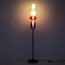 KARE Gulvlampe Sugar, flerfarvet, glas, 150 cm, G9