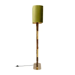KARE Gulvlampe Twig, grøn/guld, 154 cm, E27