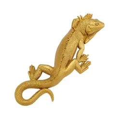KARE Lizard vægobjekt, lakeret polyresin, 31 x 11 cm, guld