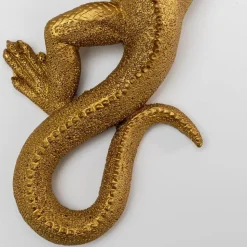 KARE Lizard vægobjekt, lakeret polyresin, 31 x 11 cm, guld