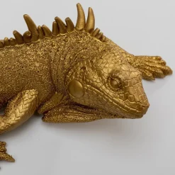 KARE Lizard vægobjekt, lakeret polyresin, 31 x 11 cm, guld