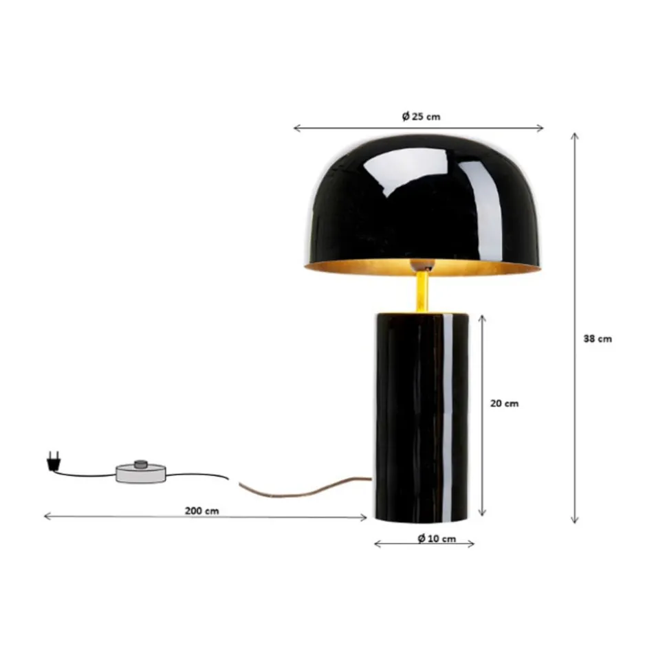 KARE Loungy bordlampe, sort