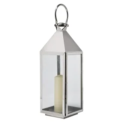 KARE Lygte Giardino sølv, 4-sæt, stål, glas