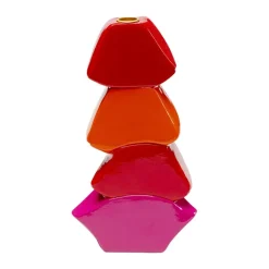 KARE Lysestage Lips, højde 30 cm, polyresin, rød