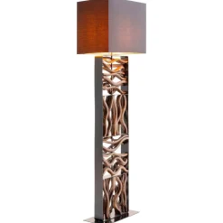 Kare Nature Wave gulvlampe med træ