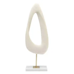 KARE Soft Shape dekorativt objekt, høj form, hvid, støbt sten