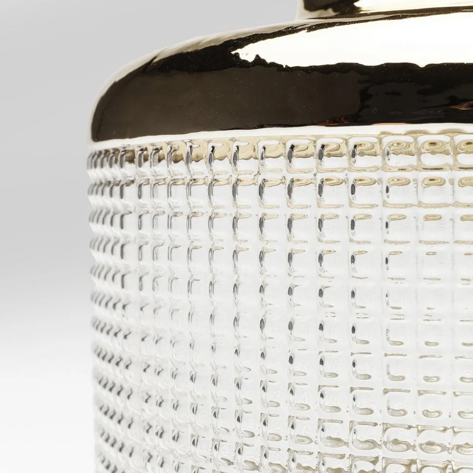 KARE Vase LA Noble, højde 18 cm, glas, guld/klar, håndlavet