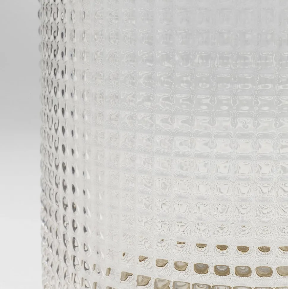 KARE Vase LA Noble, højde 30 cm, glas, guld/klar, håndlavet