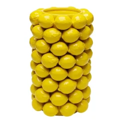 KARE Vase Lemon Juice, højde 43 cm, Ø 26 cm, porcelæn, gul