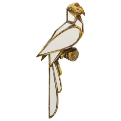 KARE vægobjekt Parrot Mirror, polyresin, glas, guld
