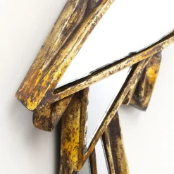 KARE vægobjekt Parrot Mirror, polyresin, glas, guld