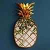 KARE vægobjekt Pina Mirror, polyresin, glas, 50 cm, guld