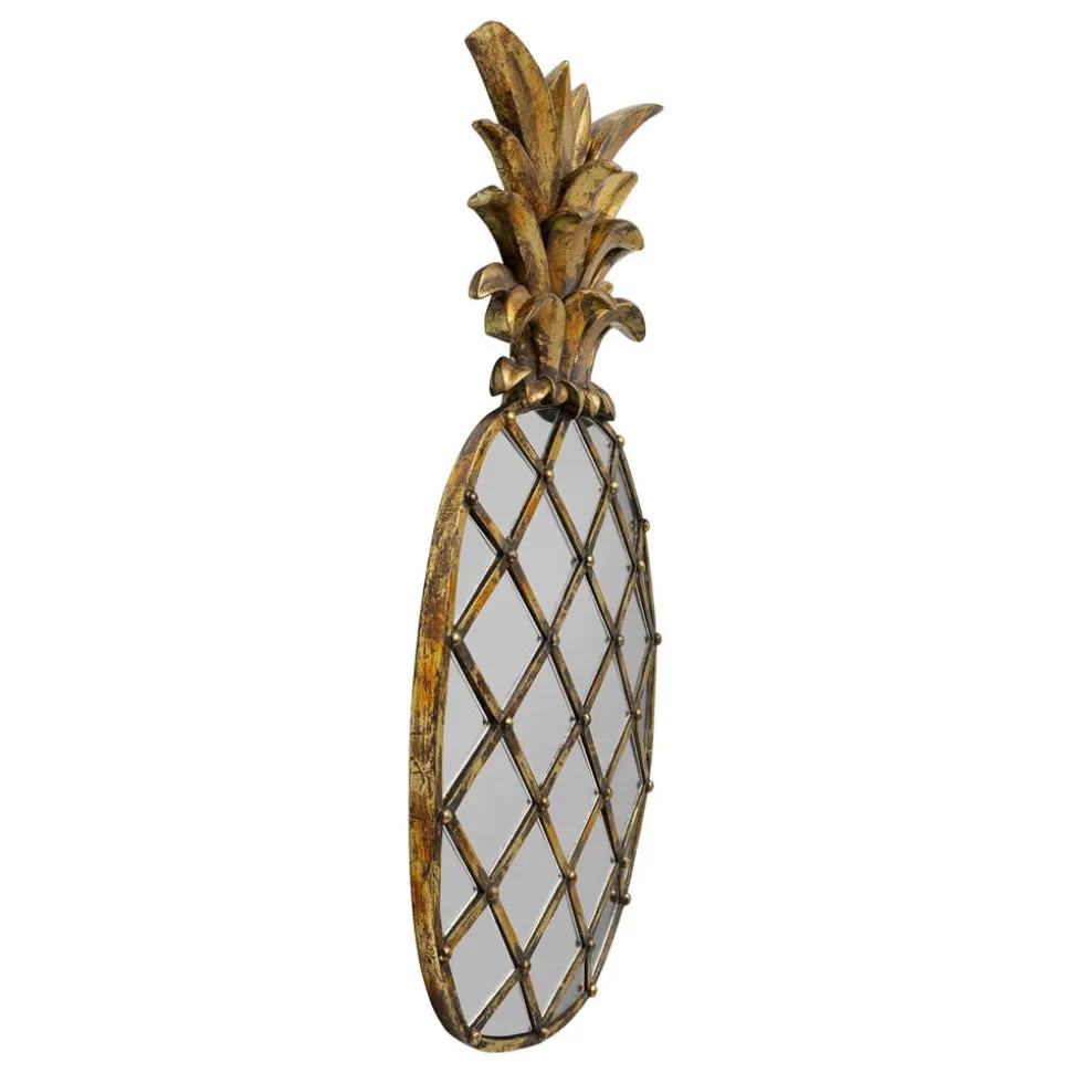 KARE vægobjekt Pina Mirror, polyresin, glas, 50 cm, guld