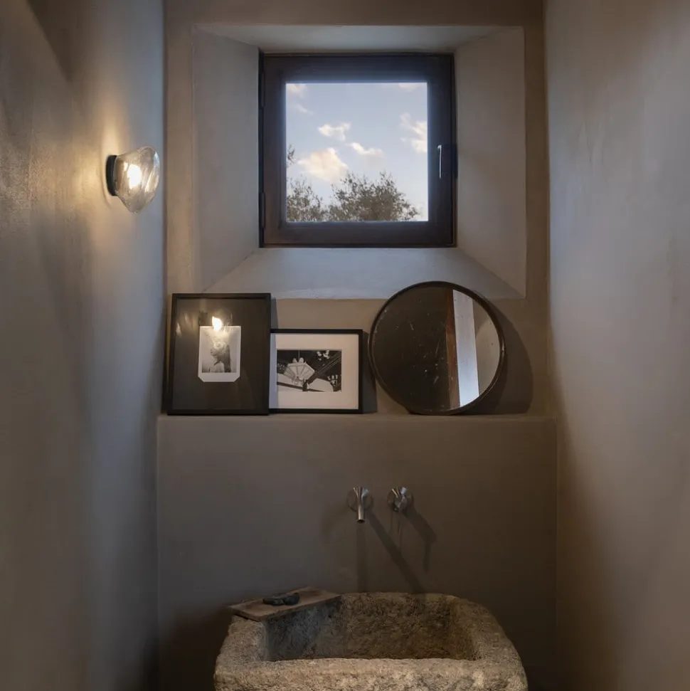 Karman Agua LED-væglampe, IP44, klart glas