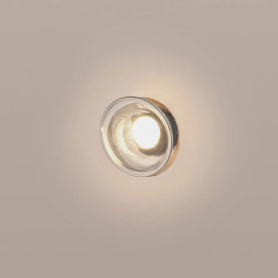 Karman Agua LED-væglampe, IP44, klart glas