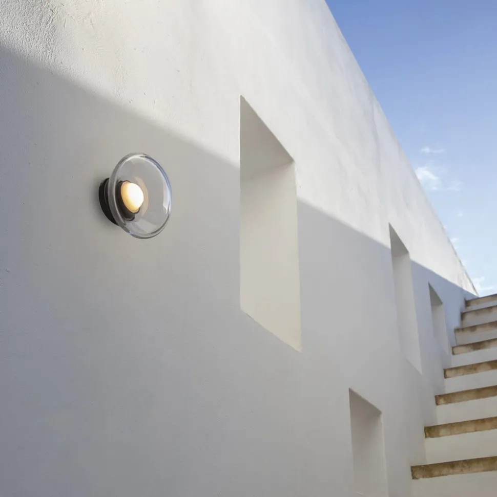 Karman Agua LED-væglampe, IP44, klart glas