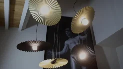 Karman Gonzaga LED-hængelampe, Ø 59 cm, messing