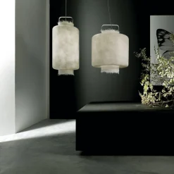 Karman Kimono udendørs LED-hængelampe, Ø 40 cm