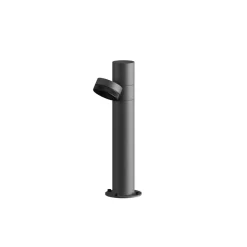 Karman LED-gadelampe Jaco, 30 cm, brun, aluminium, 1 lyskilde.