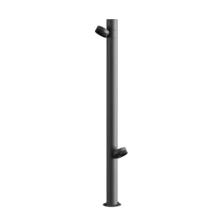 Karman LED-gadelampe Jaco, 84,3 cm, brun aluminium 2 lyskilder.
