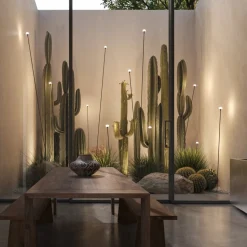 Karman LED-gadelampe MINUIT, højde 60 cm, sort, IP65