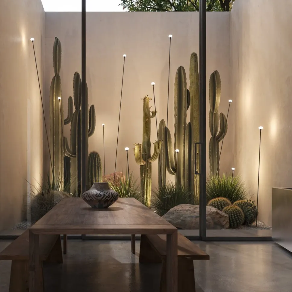 Karman LED-lampe med jordspyd MINUIT, højde 105 cm, sort, IP65