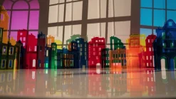 Kartell Big Battery - bordlampe IP54, transparent