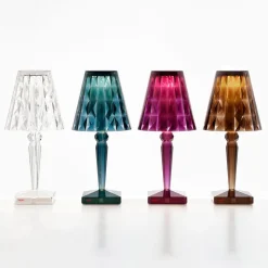 Kartell Big Battery - Bordlampe IP54, lyseblå
