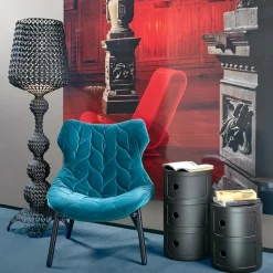 Kartell Kabuki - LED-gulvlampe, lyseblå