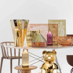 Kartell Lantern LED-bordlampe, bernstein IP54