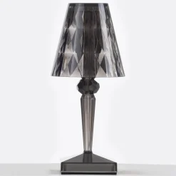 Kartell LED-bordlampe Batteri, 26 cm, røggrå, IP54