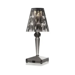 Kartell LED-bordlampe Batteri, 26 cm, røggrå, IP54