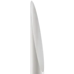 kdln gulvlampe Shakti, sølv, hvid satineret, højde 200 cm