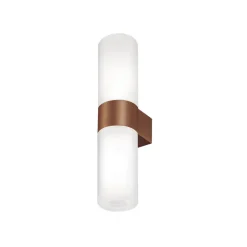 kdln væglampe Pastilla, bronze, højde 36 cm, glas