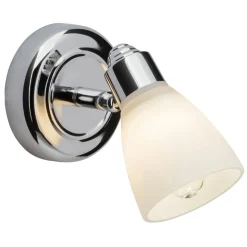 Kensington forkromet væglampe med IP44