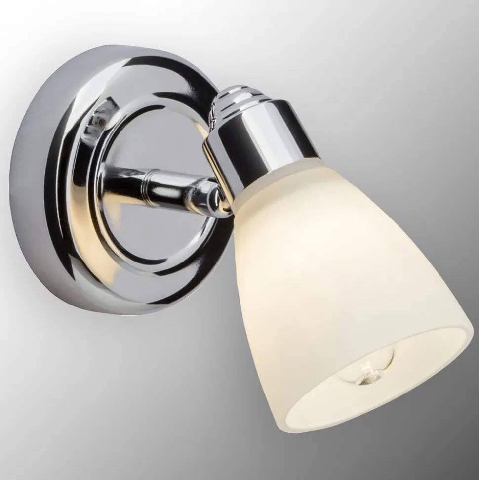 Kensington forkromet væglampe med IP44