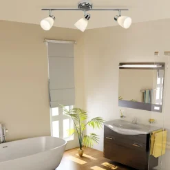 Kensington loftlampe med tre lyskilder og IP44