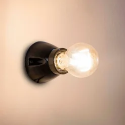 Kera væglampe, sort