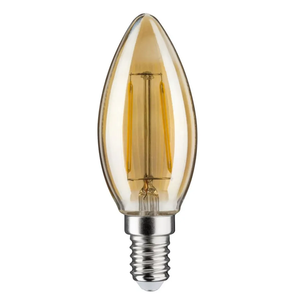 Kertepære E14 4,7W 2.500K guld, dæmpbar