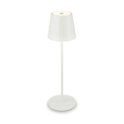 Kiki LED-bordlampe, hvid, IP44, 3.000K