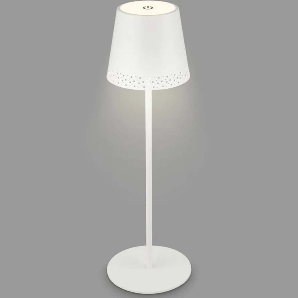Kiki LED-bordlampe, hvid, IP44, 3.000K