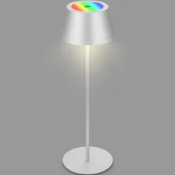 Kiki LED-bordlampe, mat krom, IP44, 3.000 K, RGBW