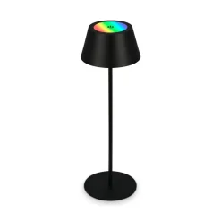Kiki LED-bordlampe, sort, IP44, 3.000 K, RGBW