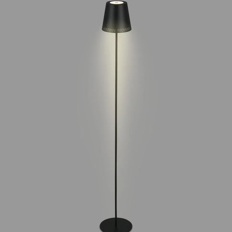 Kiki LED-gulvlampe, 3.000K, sort, IP44