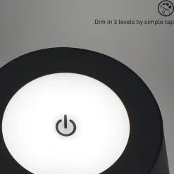 Kiki LED-gulvlampe, 3.000K, sort, IP44