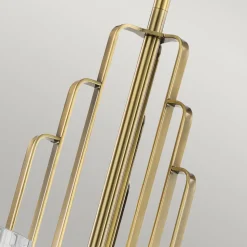 Kimrose lysekrone, 6 lyskilder, messing