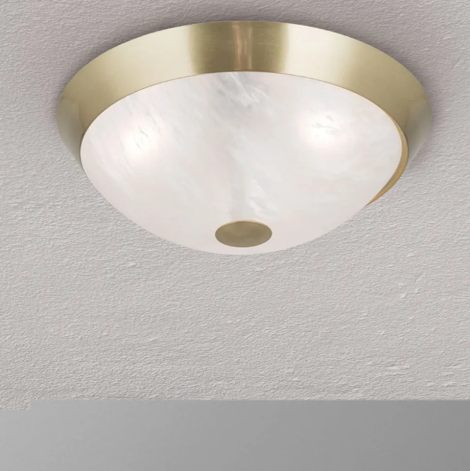 Klassisk loftslampe Jaya med glasskærm, 34 cm