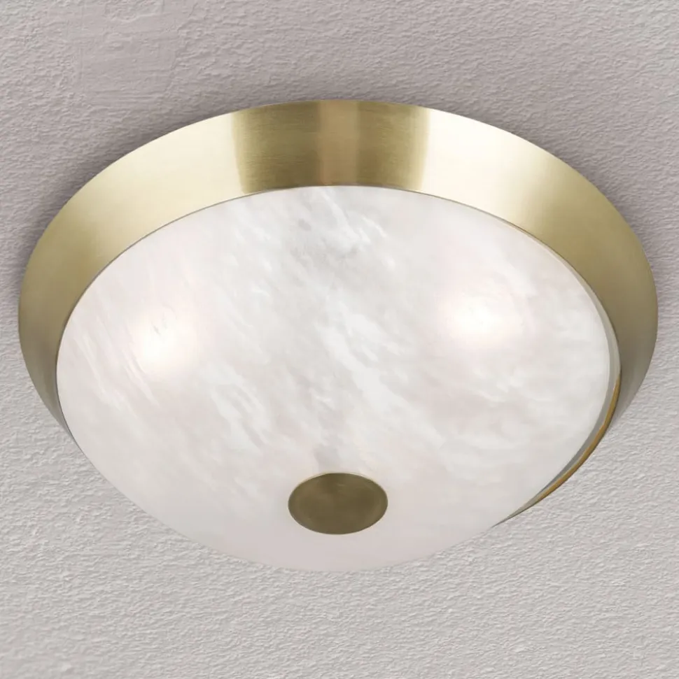 Klassisk loftslampe Jaya med glasskærm, 34 cm